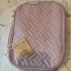 Pink Quilted Women's Jewelry Bag